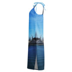 The Sleeping Yachts (at Morning) - Womens Chiffon Slip Dress
