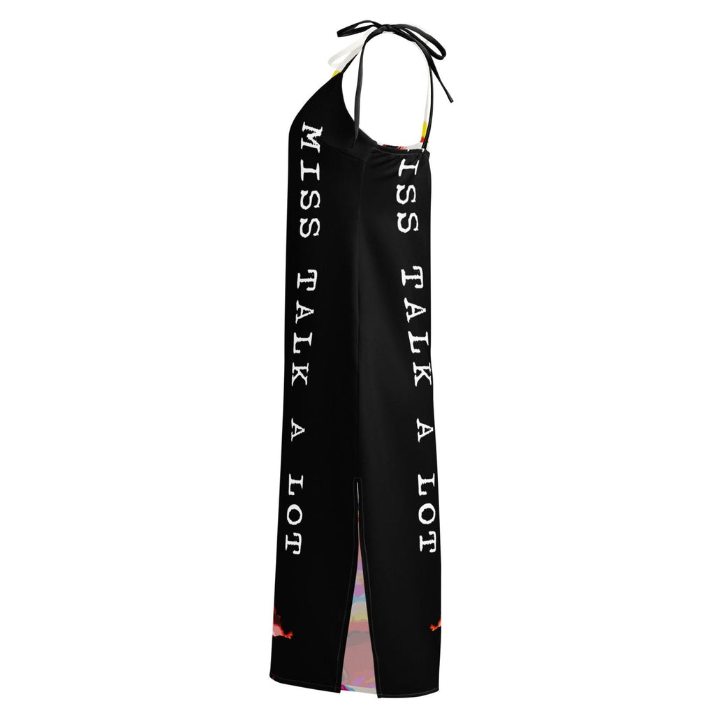 Miss Talk A Lot - Womens Chiffon Slip Dress