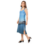 The Sleeping Yachts (at Morning) - Womens Chiffon Slip Dress