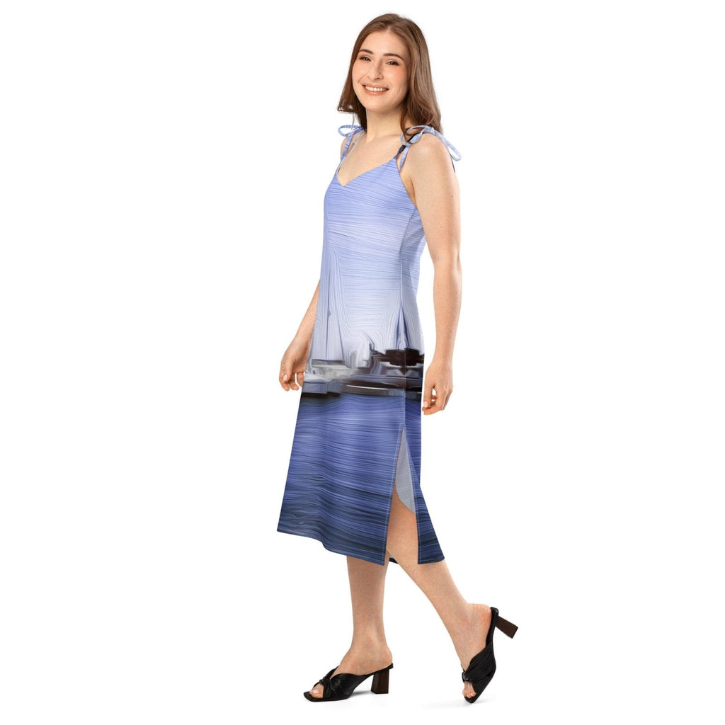 The Sleeping Yachts (at Afternoon) - Womens Chiffon Slip Dress