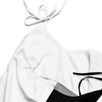 Half Black Half White - Womens Chiffon Slip Dress