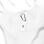 iSAW Womens White Chiffon Slip Dress