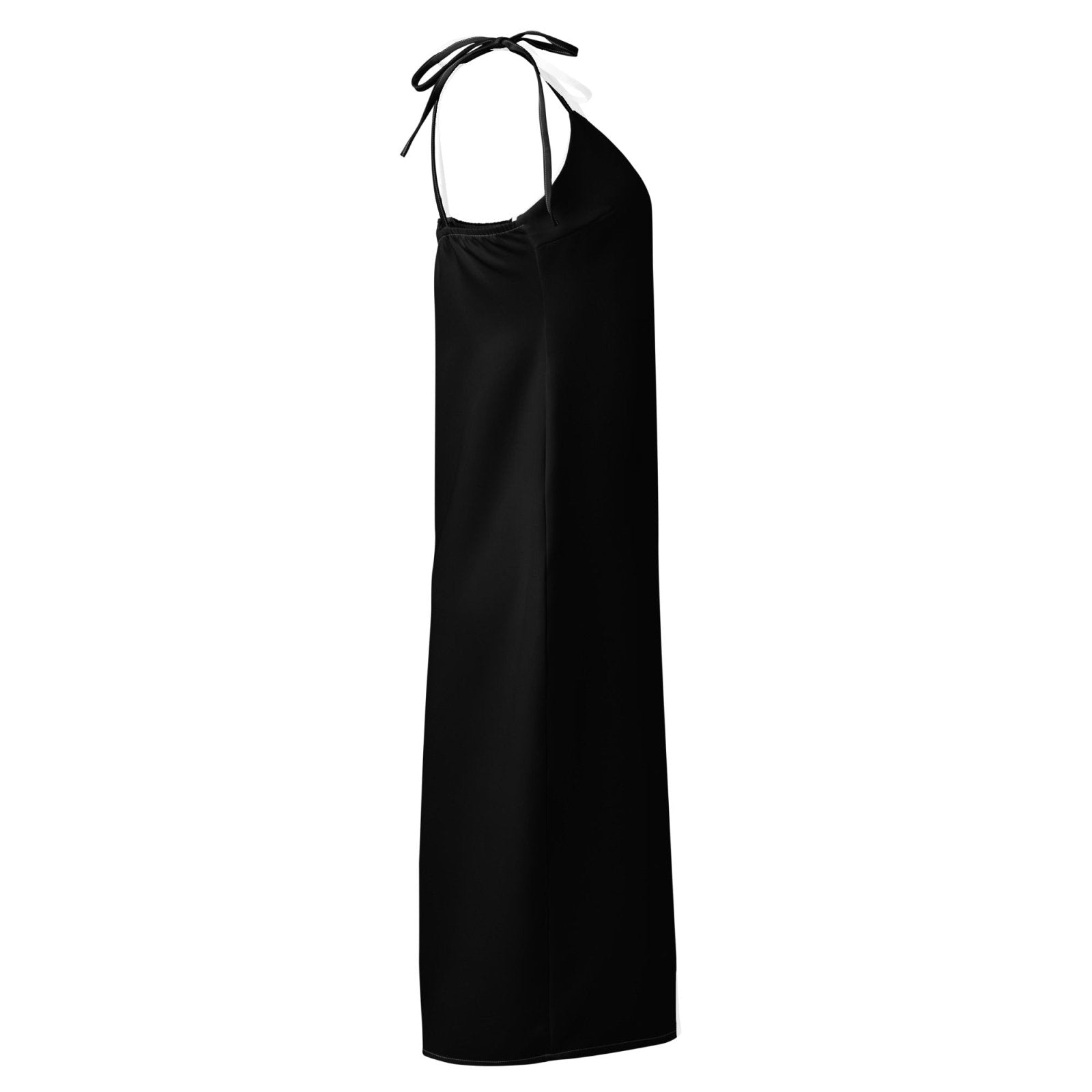 Half Black Half White - Womens Chiffon Slip Dress
