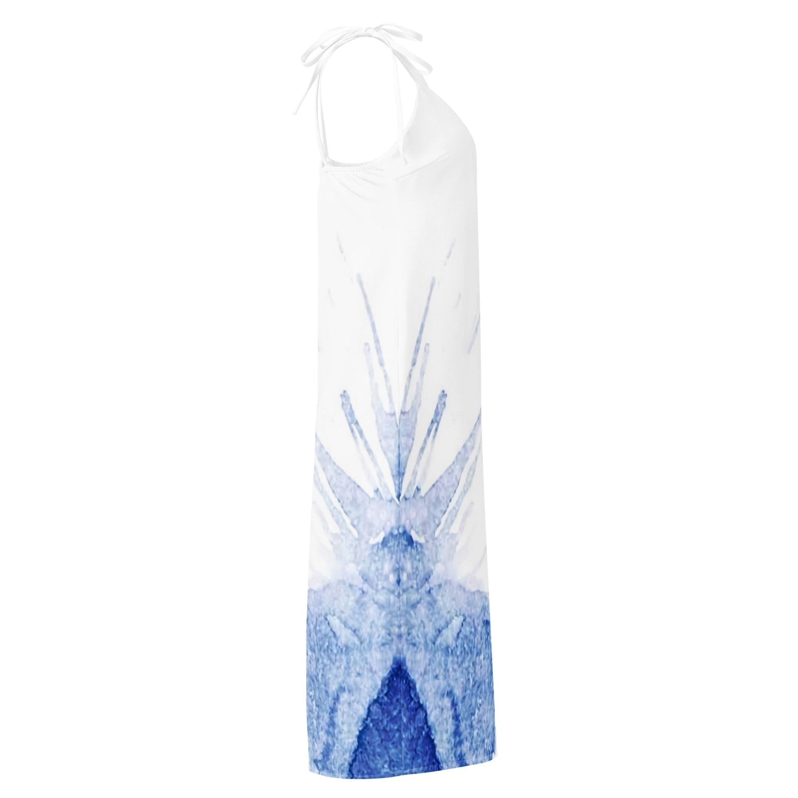 Watercolour Blue Splash - Womens Chiffon Slip Dress