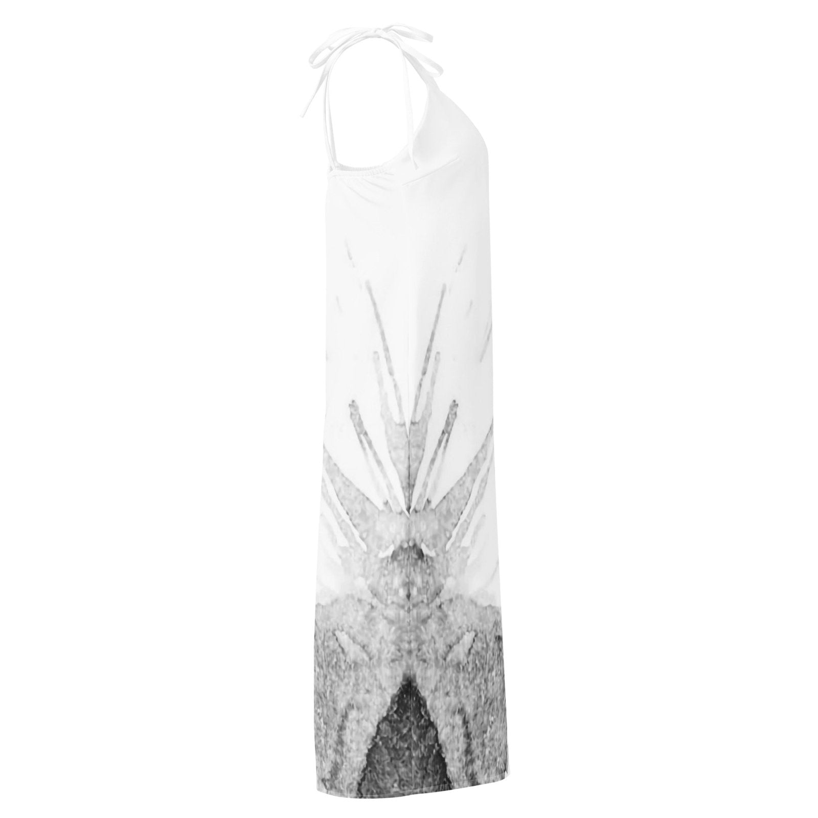 Watercolour Grey Splash - Womens Chiffon Slip Dress