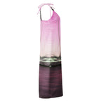 The Sleeping Yachts (at Evening) - Womens Chiffon Slip Dress