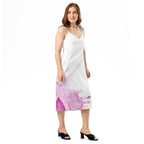 Watercolour Pink Splash - Womens Chiffon Slip Dress