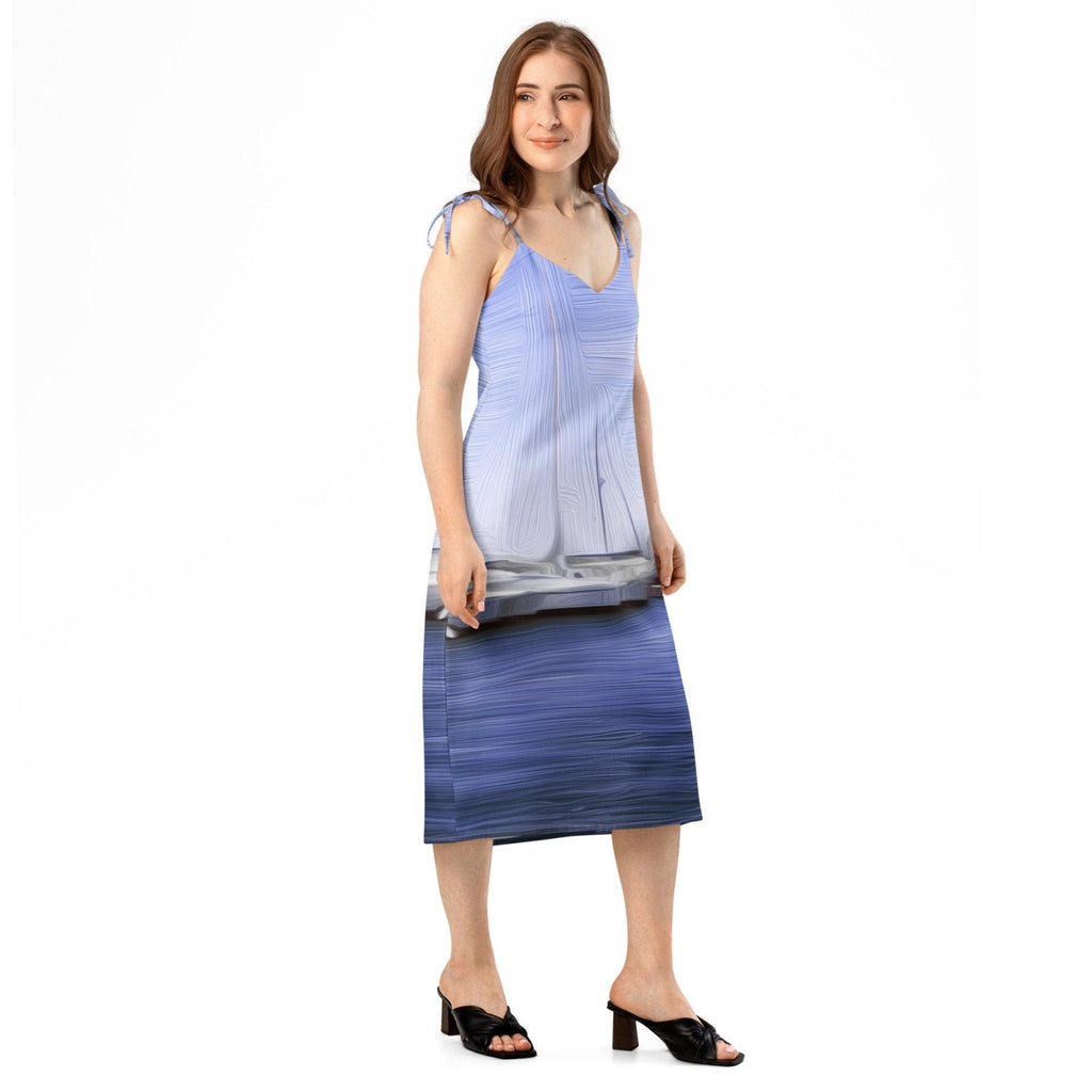 The Sleeping Yachts (at Afternoon) - Womens Chiffon Slip Dress