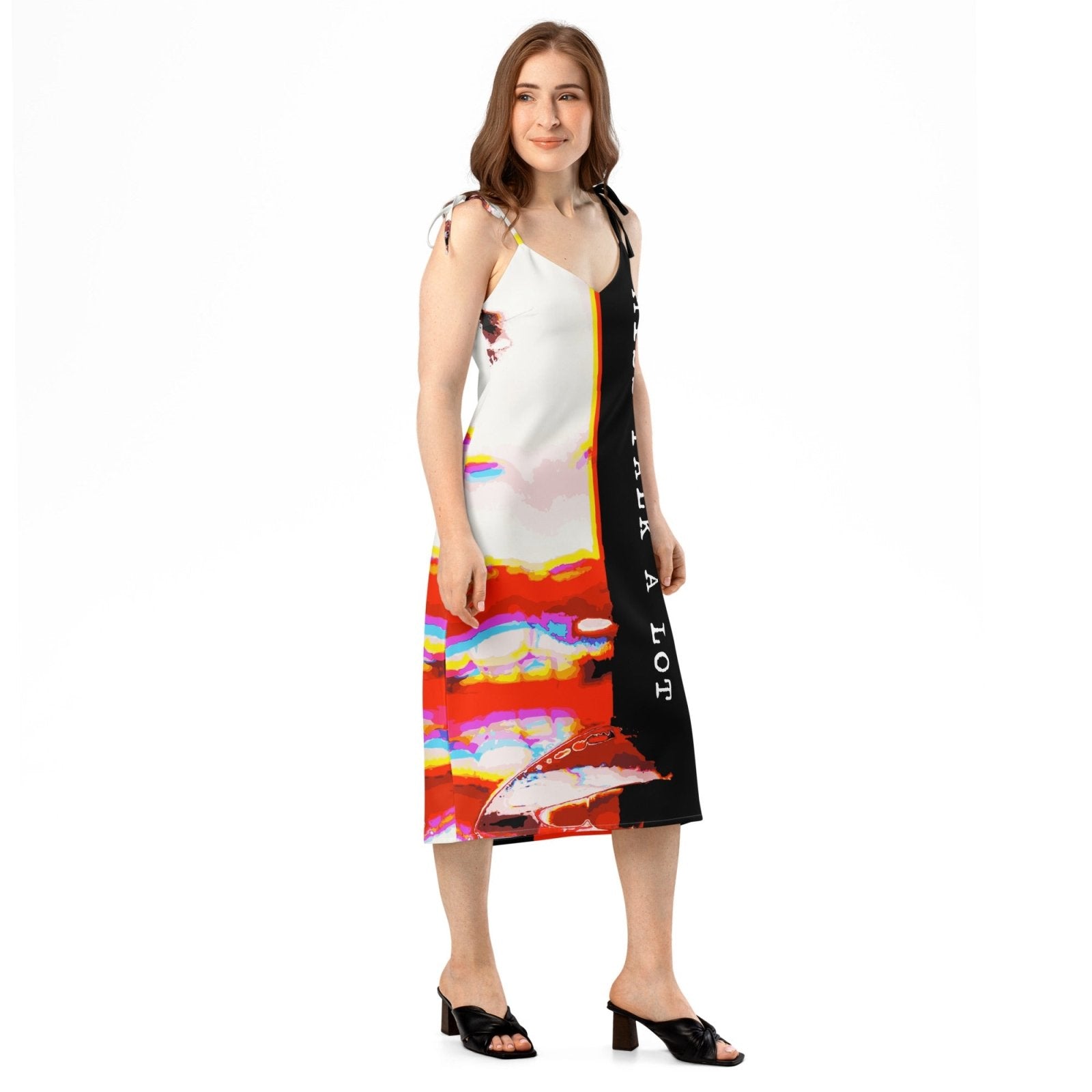 Miss Talk A Lot - Womens Chiffon Slip Dress