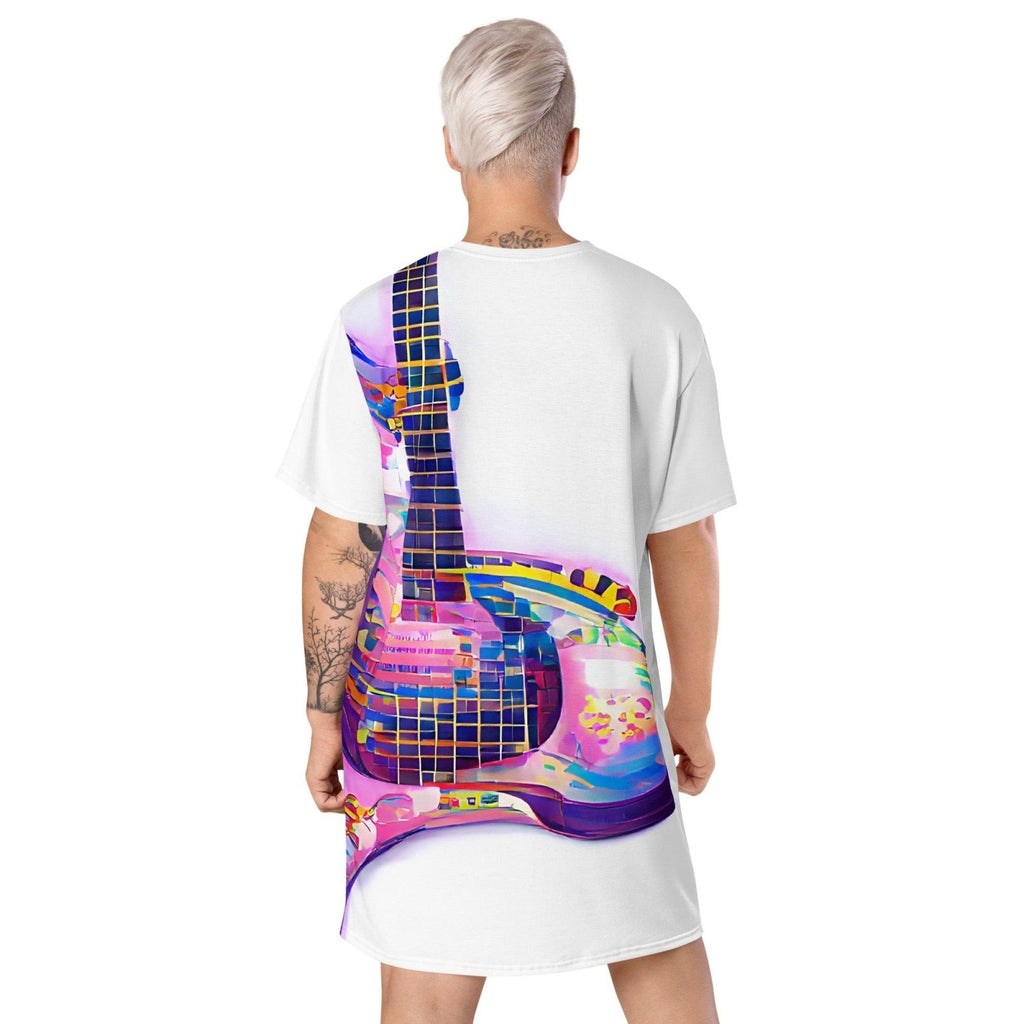 Hippie Guitar - Womens T-Shirt Dress