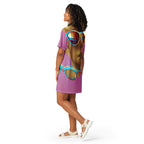 Retro Cool Pink - Womens T-Shirt Dress