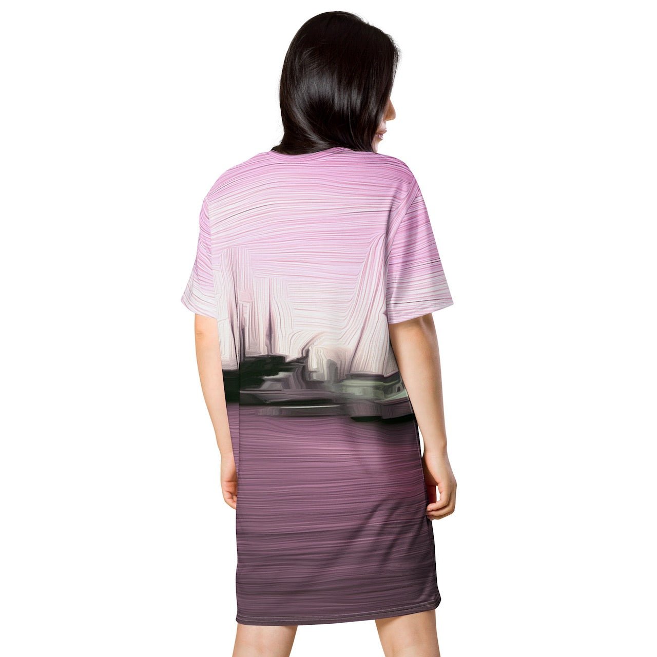 The Sleeping Yachts (at Evening) - Womens T-Shirt Dress
