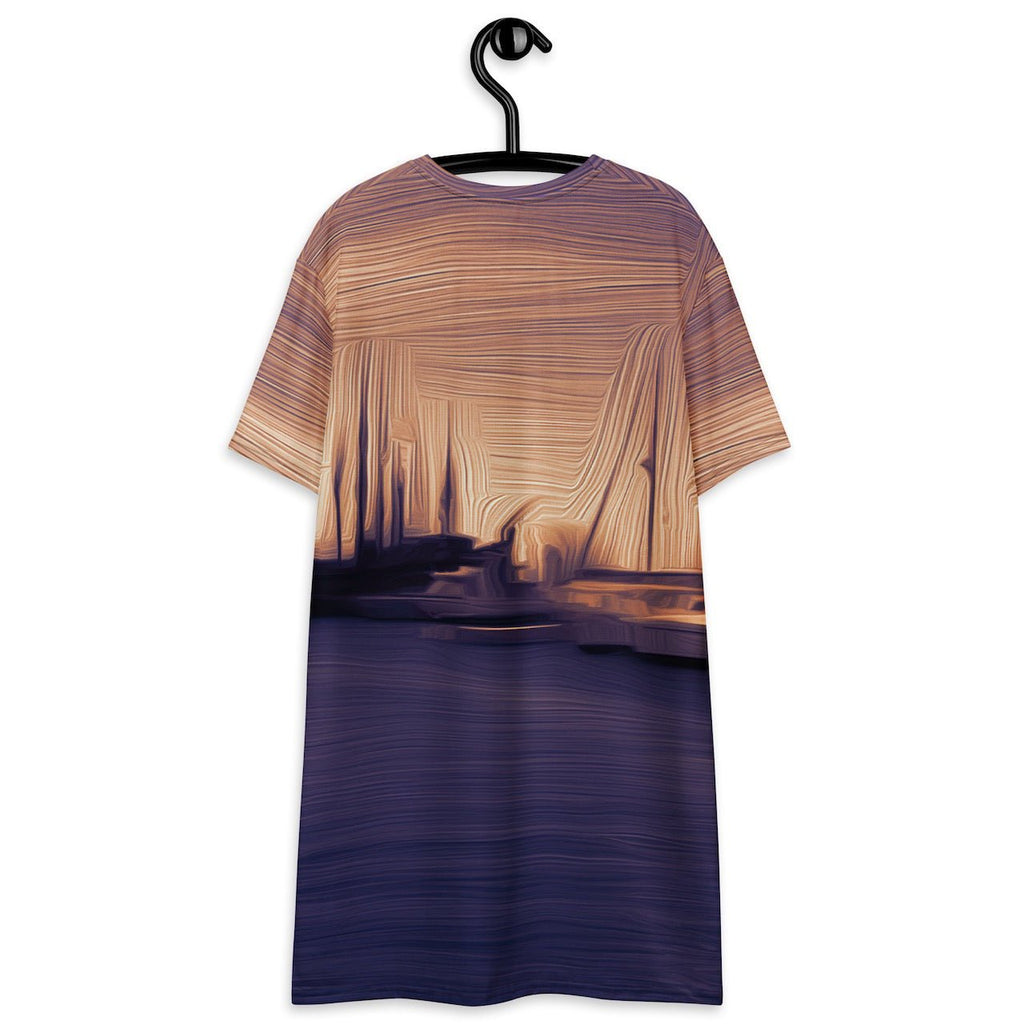 The Sleeping Yachts (at Sunset) - Womens T-Shirt Dress