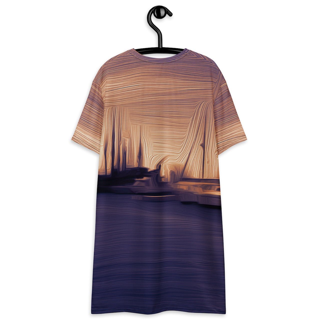 The Sleeping Yachts (at Sunset) - Womens T-Shirt Dress