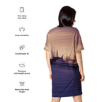 The Sleeping Yachts (at Sunset) - Womens T-Shirt Dress