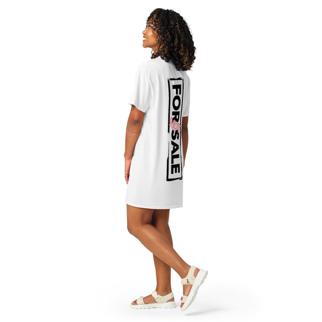 Not For Sale Black Stamp - Womens T-Shirt Dress