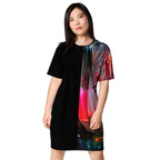 Half Black Half Báijiǔ - Womens T-Shirt Dress