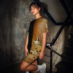 Half Black Half Gāolàng - Womens T-Shirt Dress