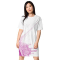 Watercolour Pink Splash - Womens T-Shirt Dress