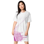 Watercolour Pink Splash - Womens T-Shirt Dress