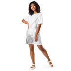Watercolour Grey Splash - Womens T-Shirt Dress