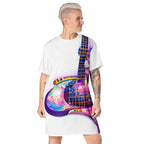 Hippie Guitar - Womens T-Shirt Dress