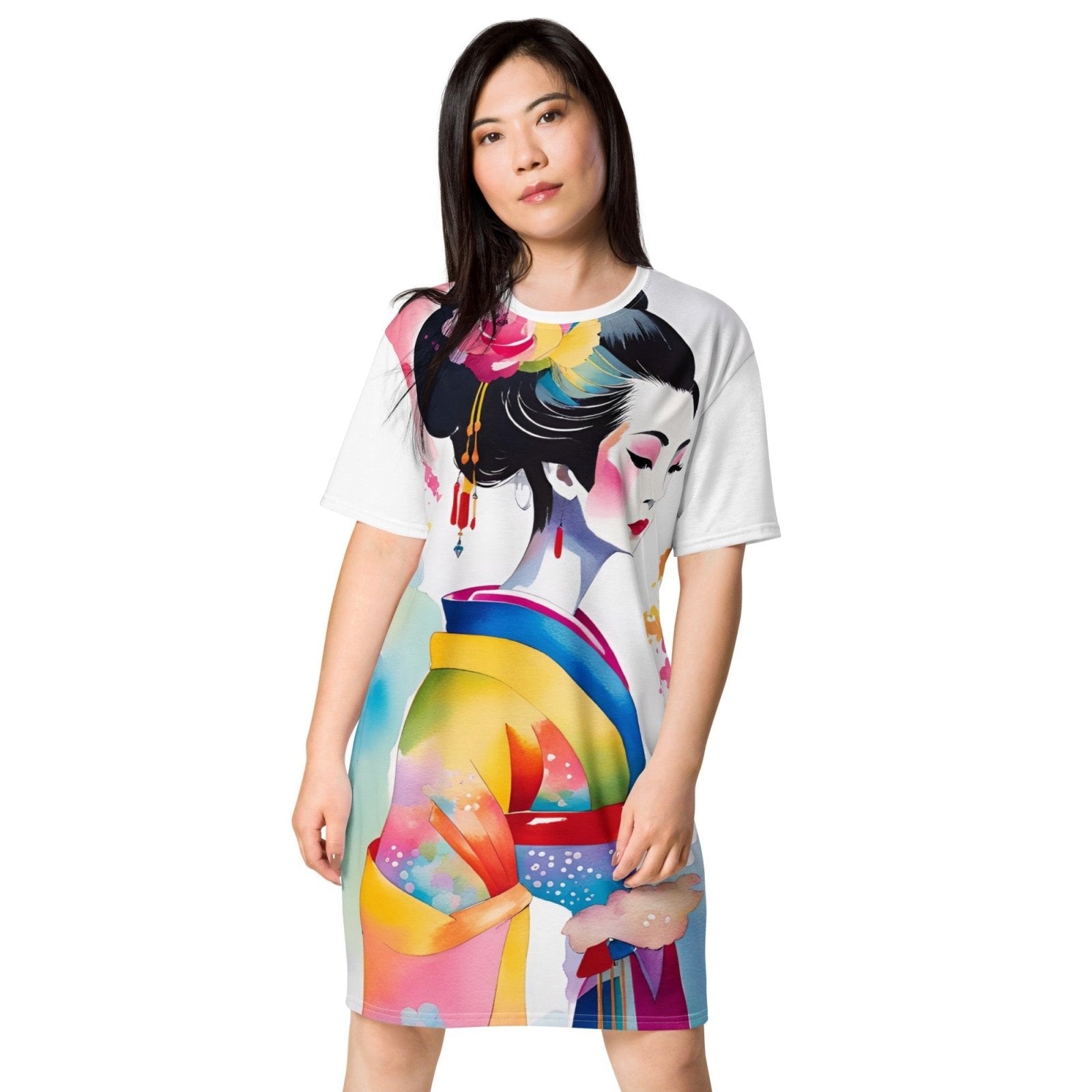 Geisha Girl - Womens T-Shirt Dress