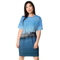 The Sleeping Yachts (at Morning) - Womens T-Shirt Dress