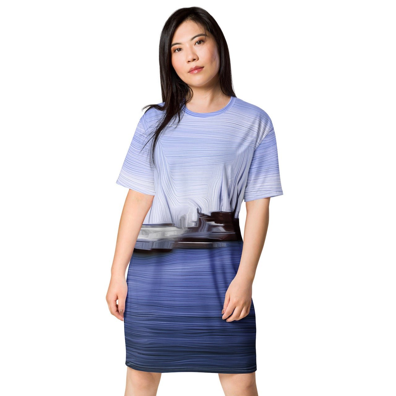 The Sleeping Yachts (at Afternoon) - Womens T-Shirt Dress