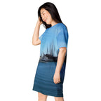 The Sleeping Yachts (at Morning) - Womens T-Shirt Dress