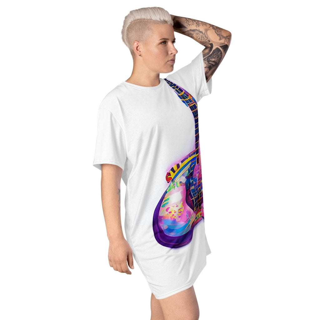 Hippie Guitar - Womens T-Shirt Dress