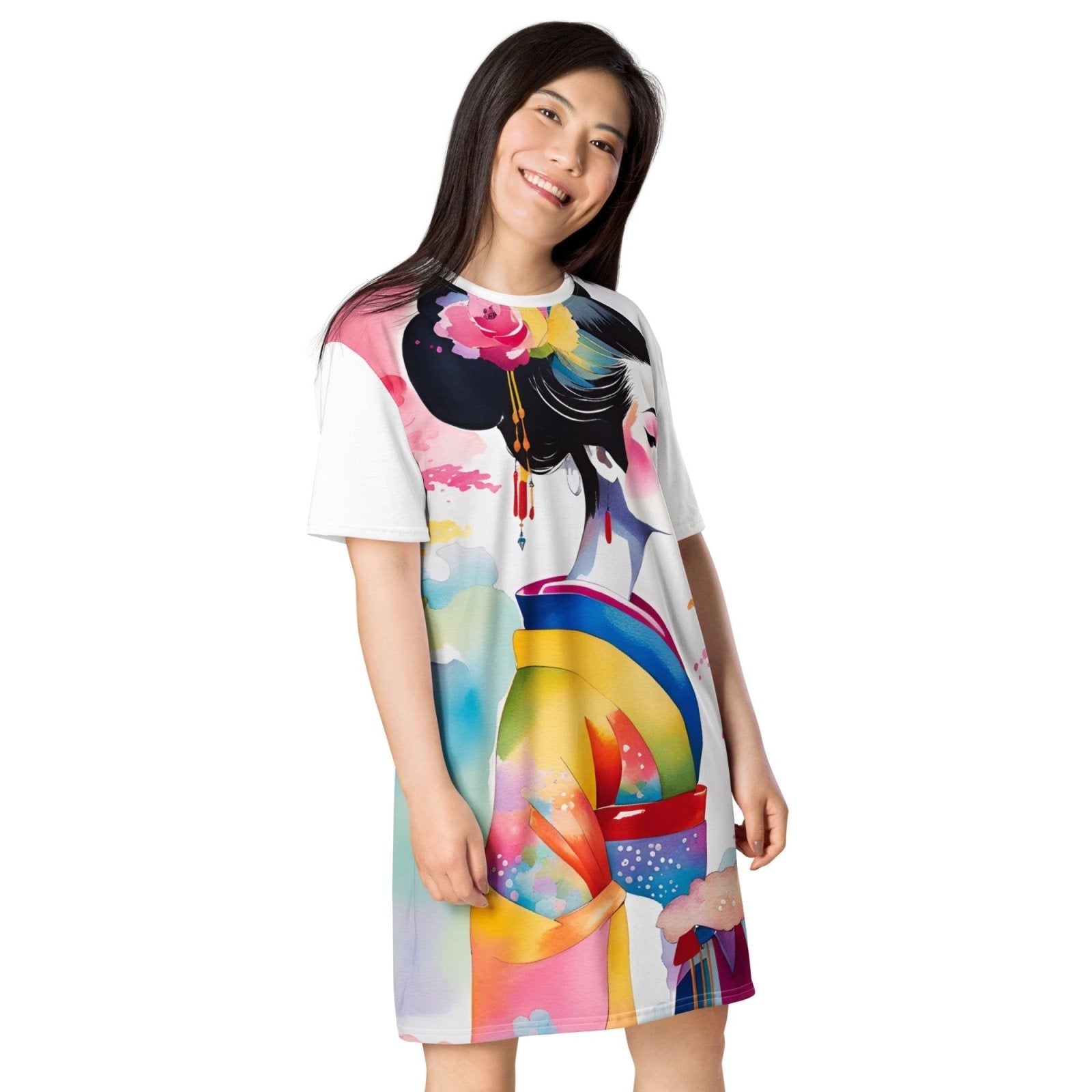 Geisha Girl - Womens T-Shirt Dress