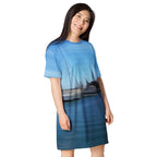 The Sleeping Yachts (at Morning) - Womens T-Shirt Dress