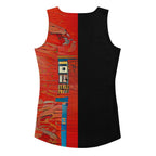 Half Black Half Hónghǎi - Womens Tank Top