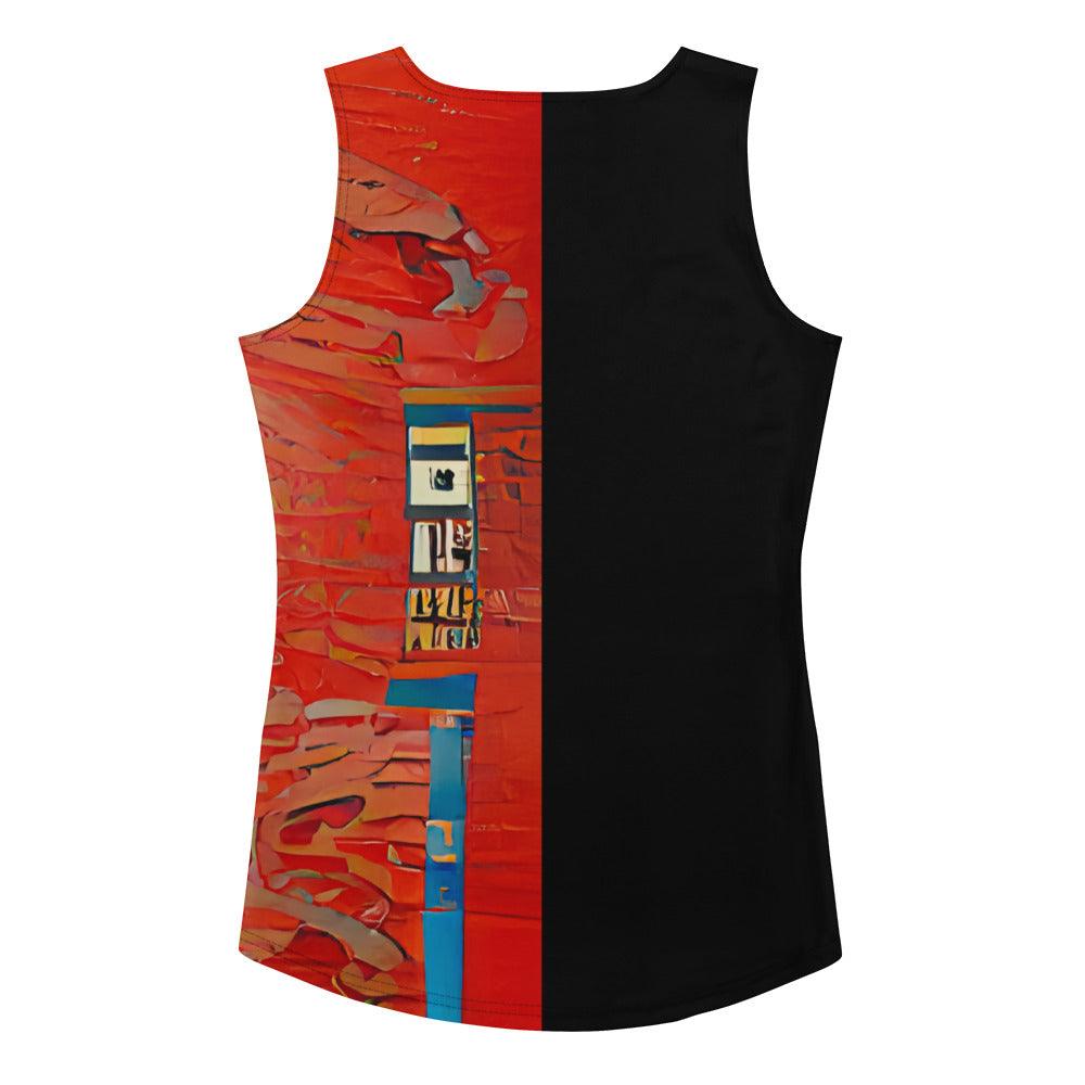 Half Black Half Hónghǎi - Womens Tank Top