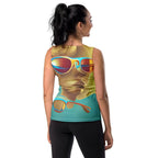 Retro Cool Blue - Womens Tank Top