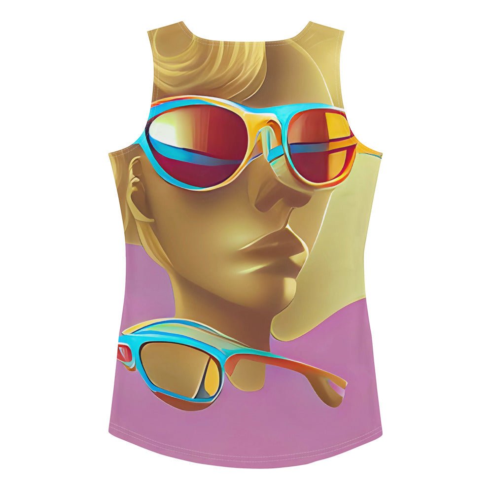Retro Cool Pink - Womens Tank Top