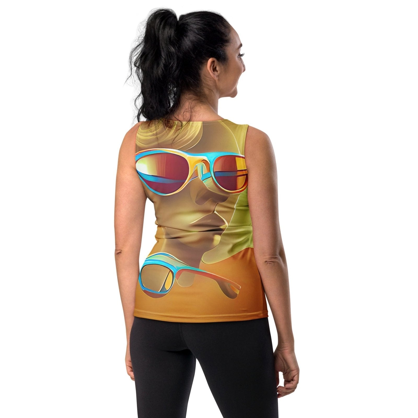 Retro Cool Orange - Womens Tank Top