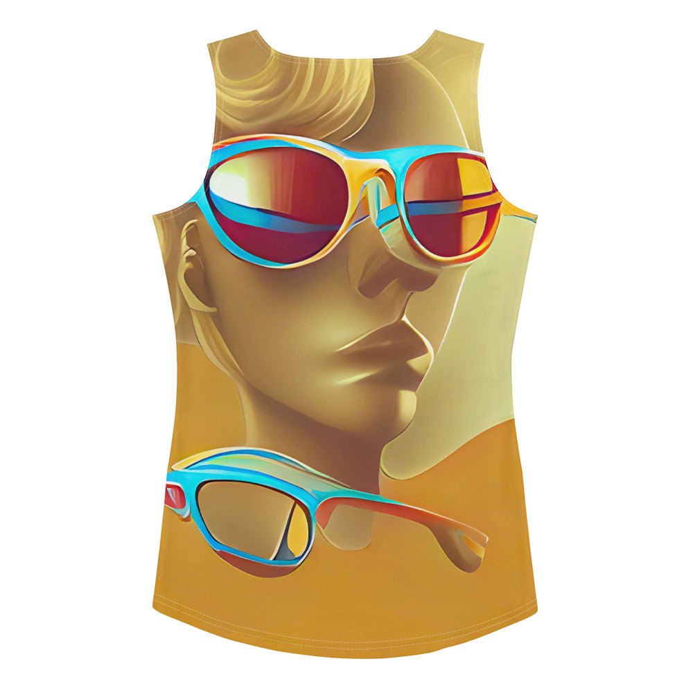 Retro Cool Orange - Womens Tank Top