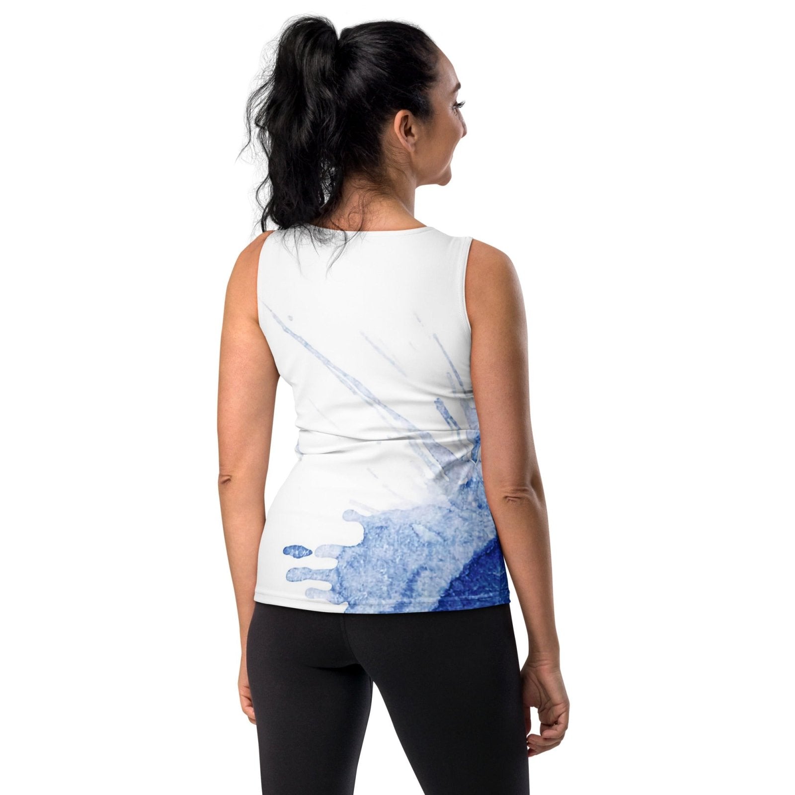 Watercolour Blue Splash - Womens Tank Top