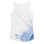 Watercolour Blue Splash - Womens Tank Top