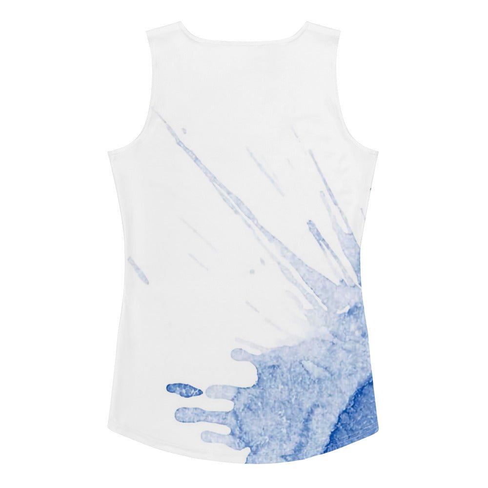 Watercolour Blue Splash - Womens Tank Top