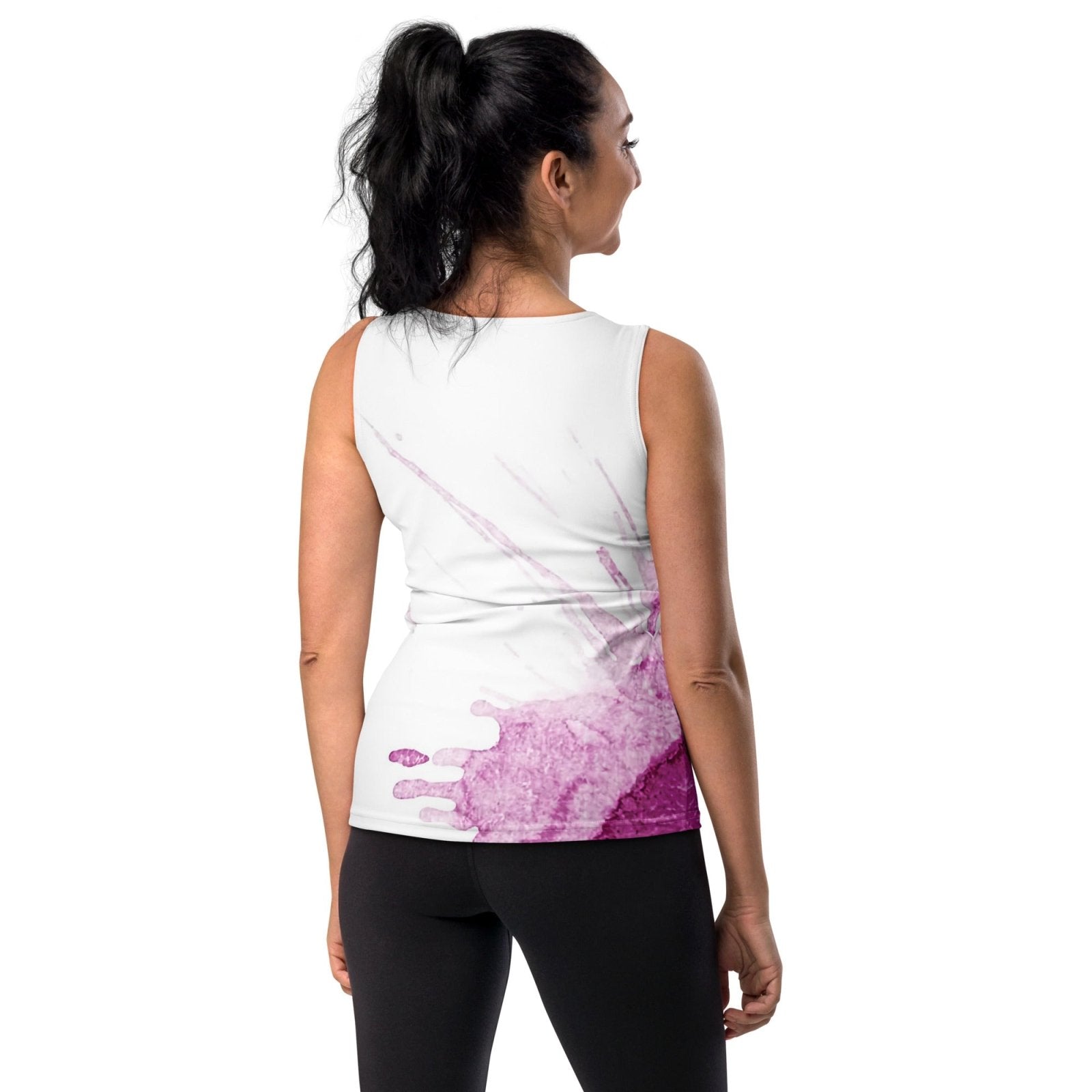 Watercolour Pink Splash - Womens Tank Top