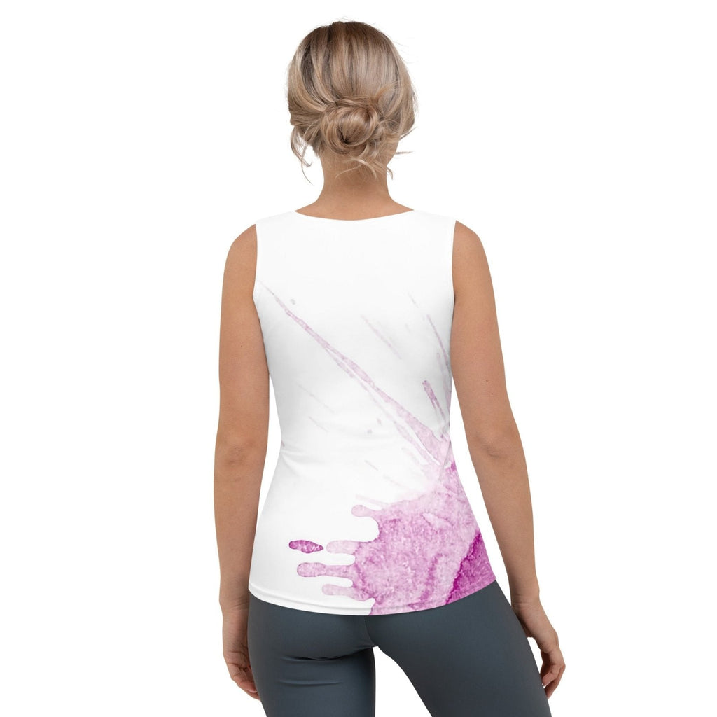 Watercolour Pink Splash - Womens Tank Top