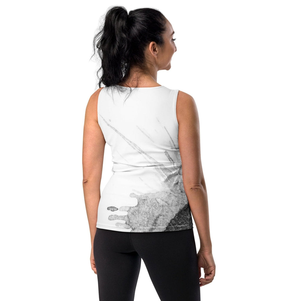 Watercolour Grey Splash - Womens Tank Top