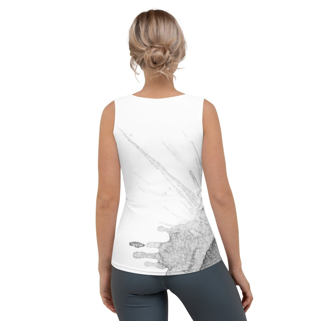 Watercolour Grey Splash - Womens Tank Top