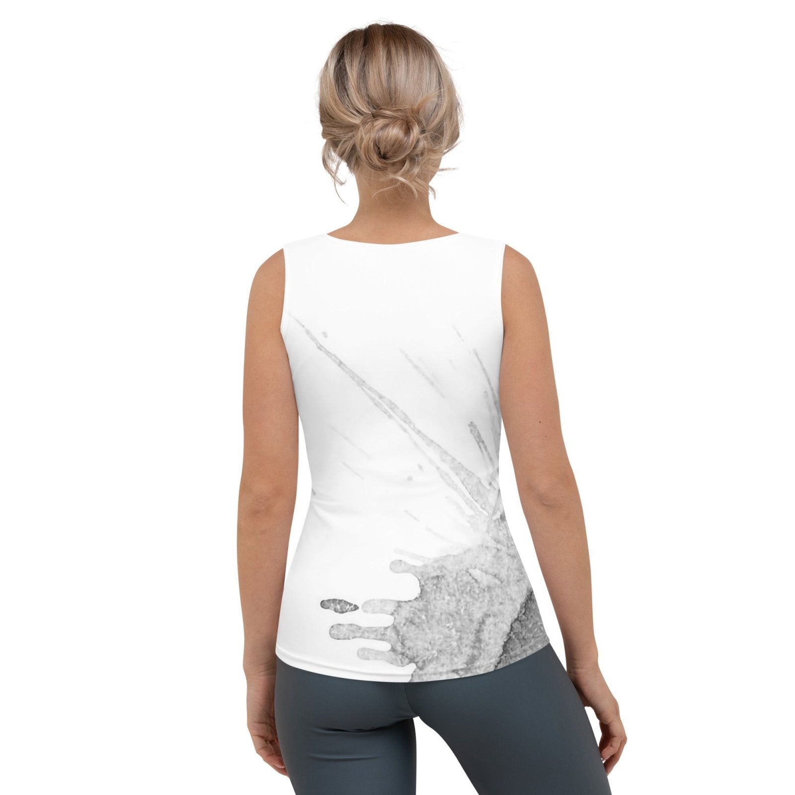 Watercolour Grey Splash - Womens Tank Top