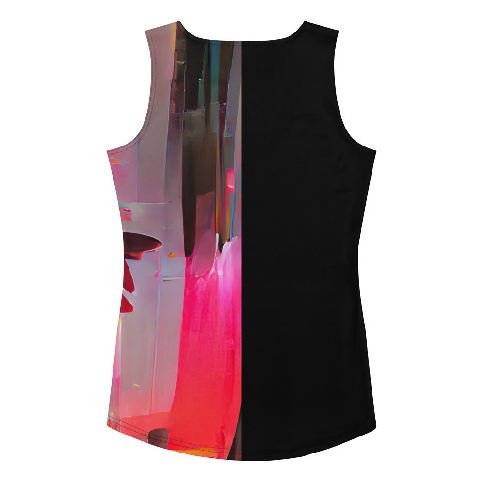 Half Black Half Báijiǔ - Womens Tank Top