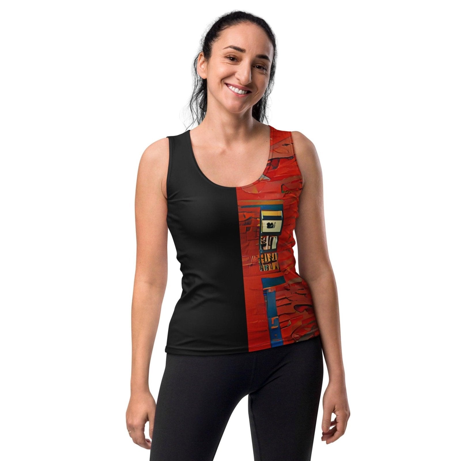 Half Black Half Hónghǎi - Womens Tank Top