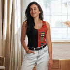 Half Black Half Hónghǎi - Womens Tank Top